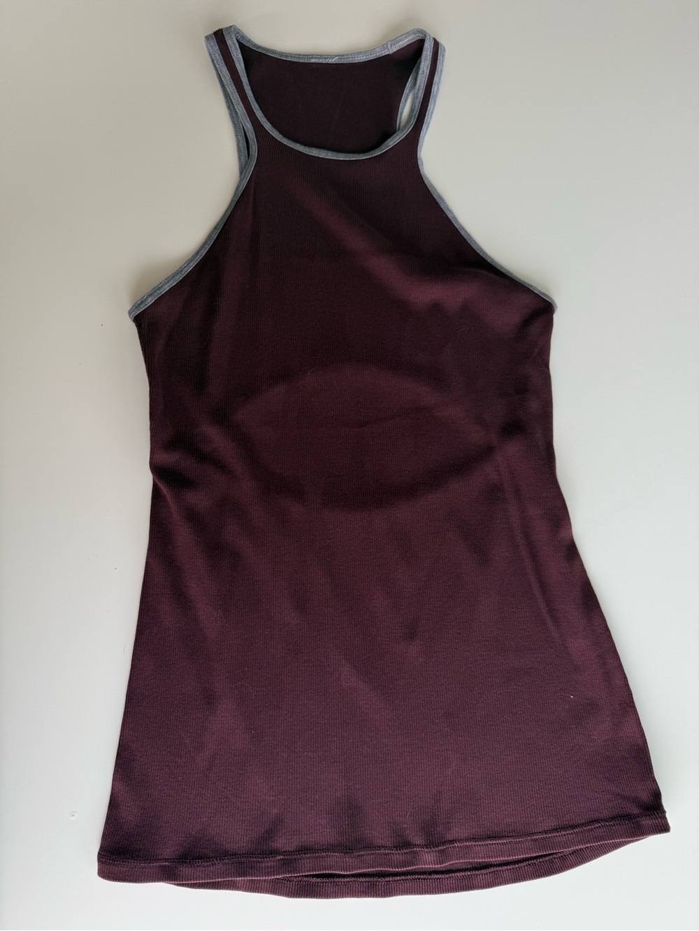 Lululemon Burgundy Open Back Racerback Tank Top Y2K No Size Tag